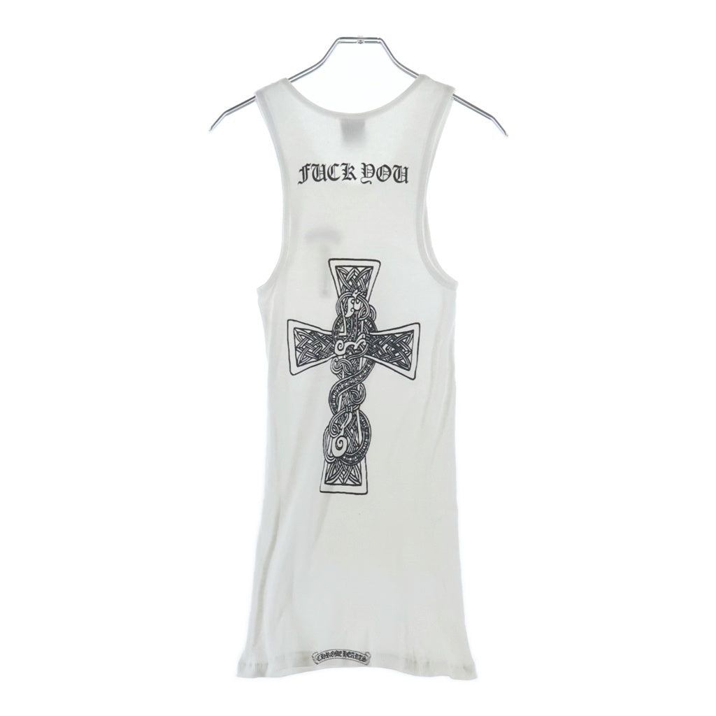 CHROME HEARTS(クロムハーツ) OLD Celtic cross オールド Tバー ケルティッククロス タンクトップ カットソー ホワイト