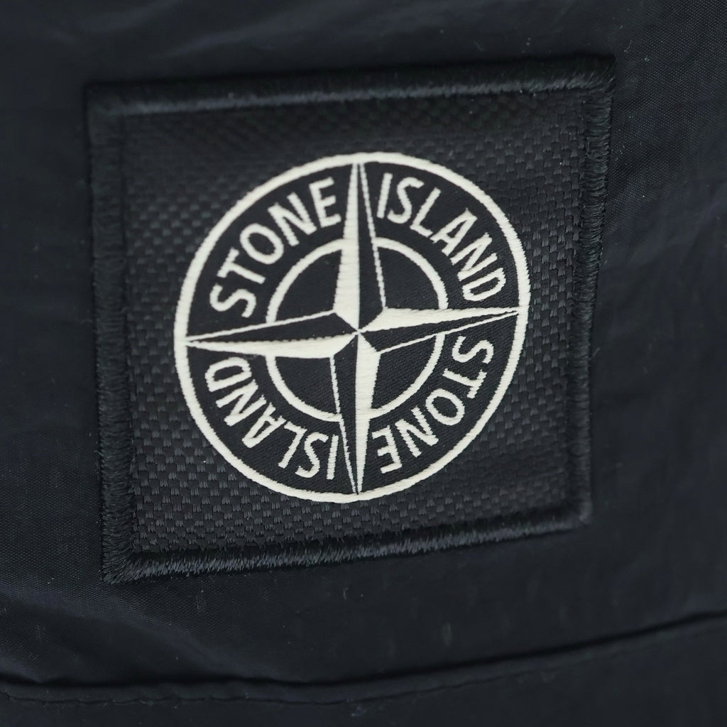 STONE ISLAND(ストーンアイランド) ロゴパッチ ナイロンバケットハット 帽子 ブラック 791599376