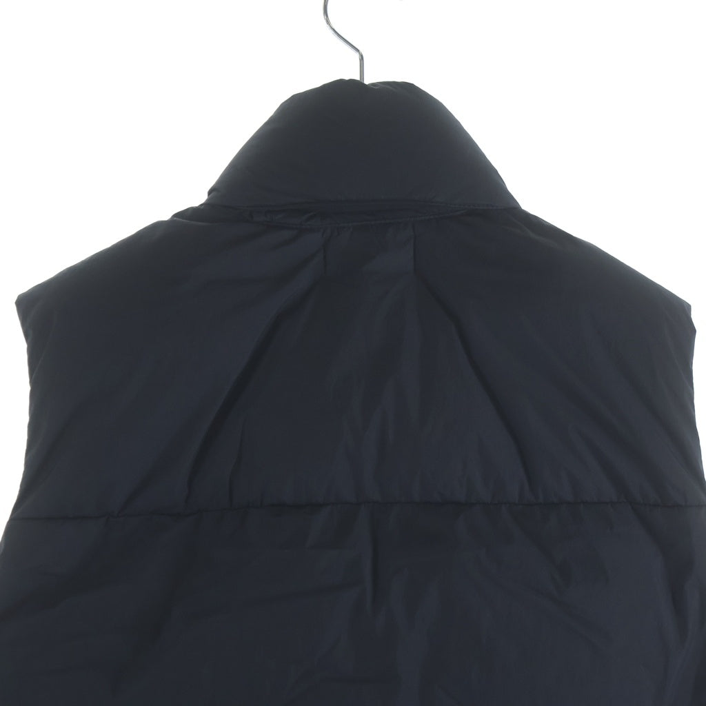 STONE ISLAND(ストーンアイランド) GARMENT DYED CRINKLE REPS RECYCLED NYLON DOWN VEST ロゴパッチ ナイロンダウンベスト ブラック 7915G0423