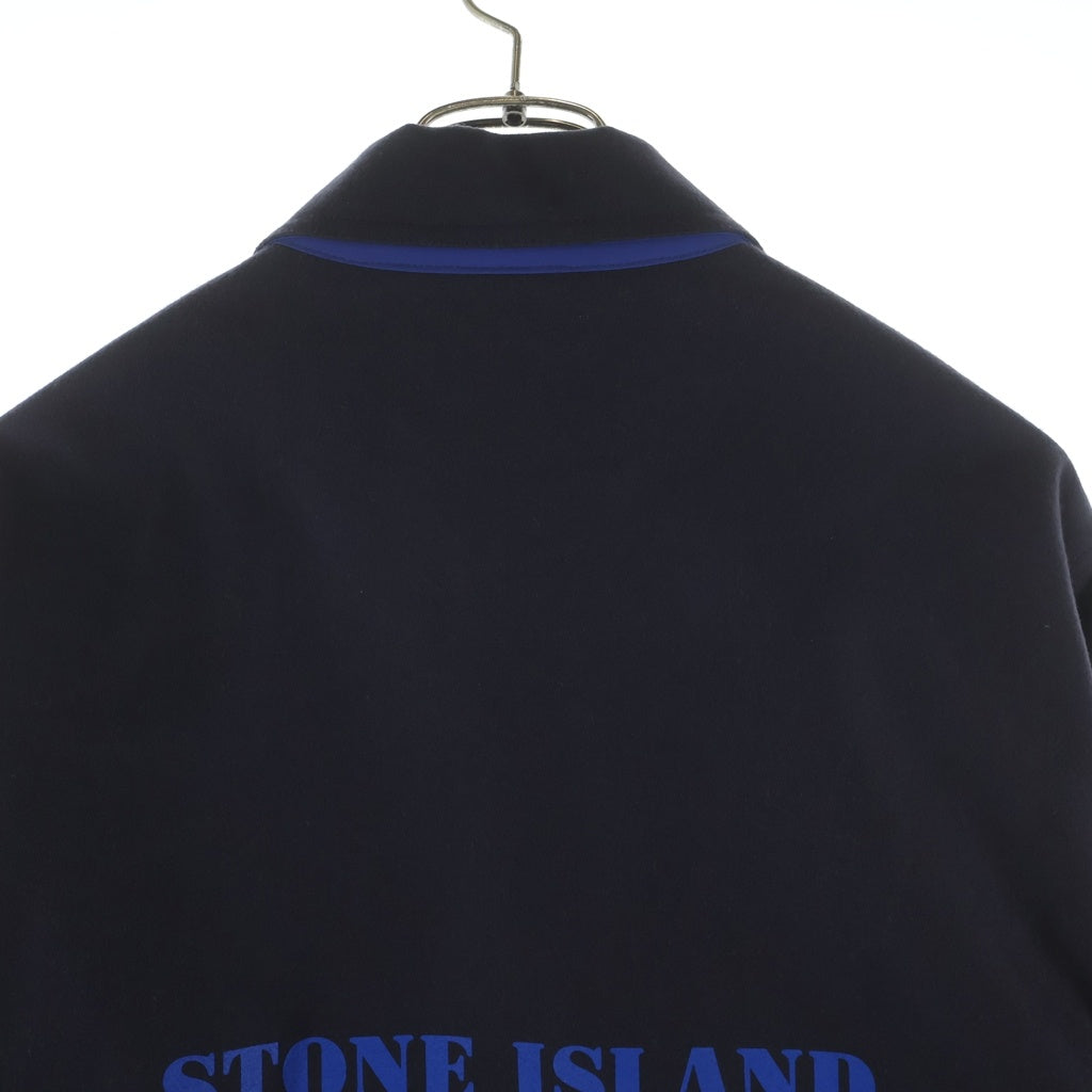 STONE ISLAND(ストーンアイランド) MARINA BACK LOGO WOOL SHIRTS JACKET 8115444X3 バックロゴ ウール シャツ ジャケット ネイビー