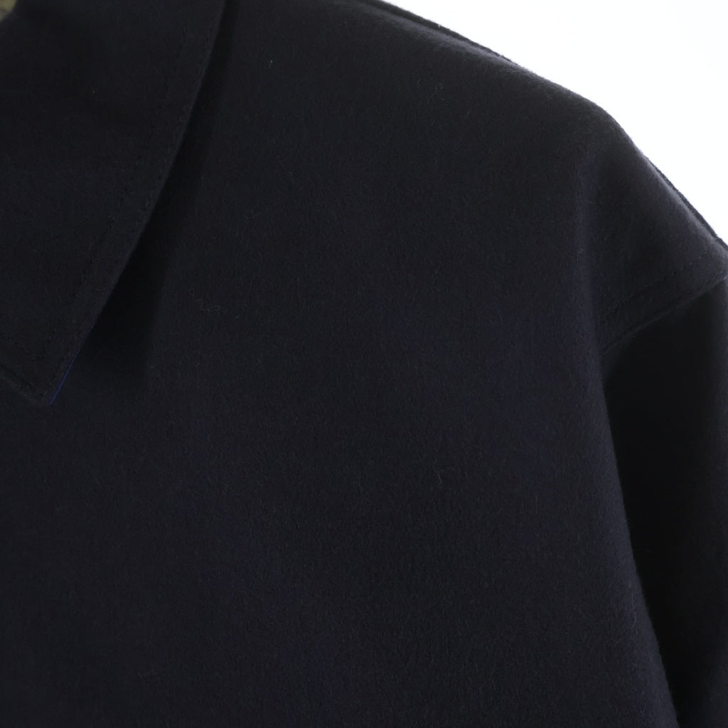STONE ISLAND(ストーンアイランド) MARINA BACK LOGO WOOL SHIRTS JACKET 8115444X3 バックロゴ ウール シャツ ジャケット ネイビー