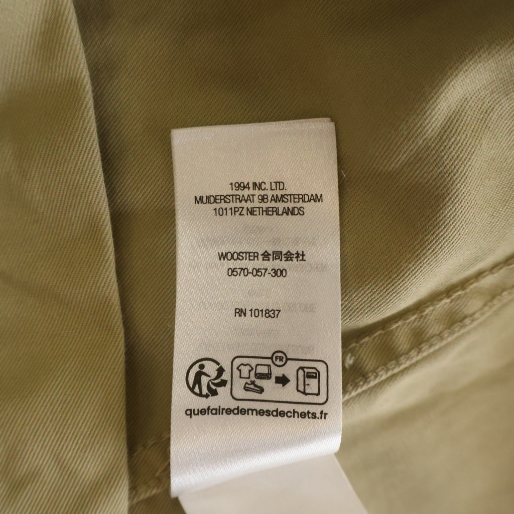 SUPREME(シュプリーム) 24SS Small Box Shirt スモールボックスロゴ刺繍 長袖シャツ ベージュ