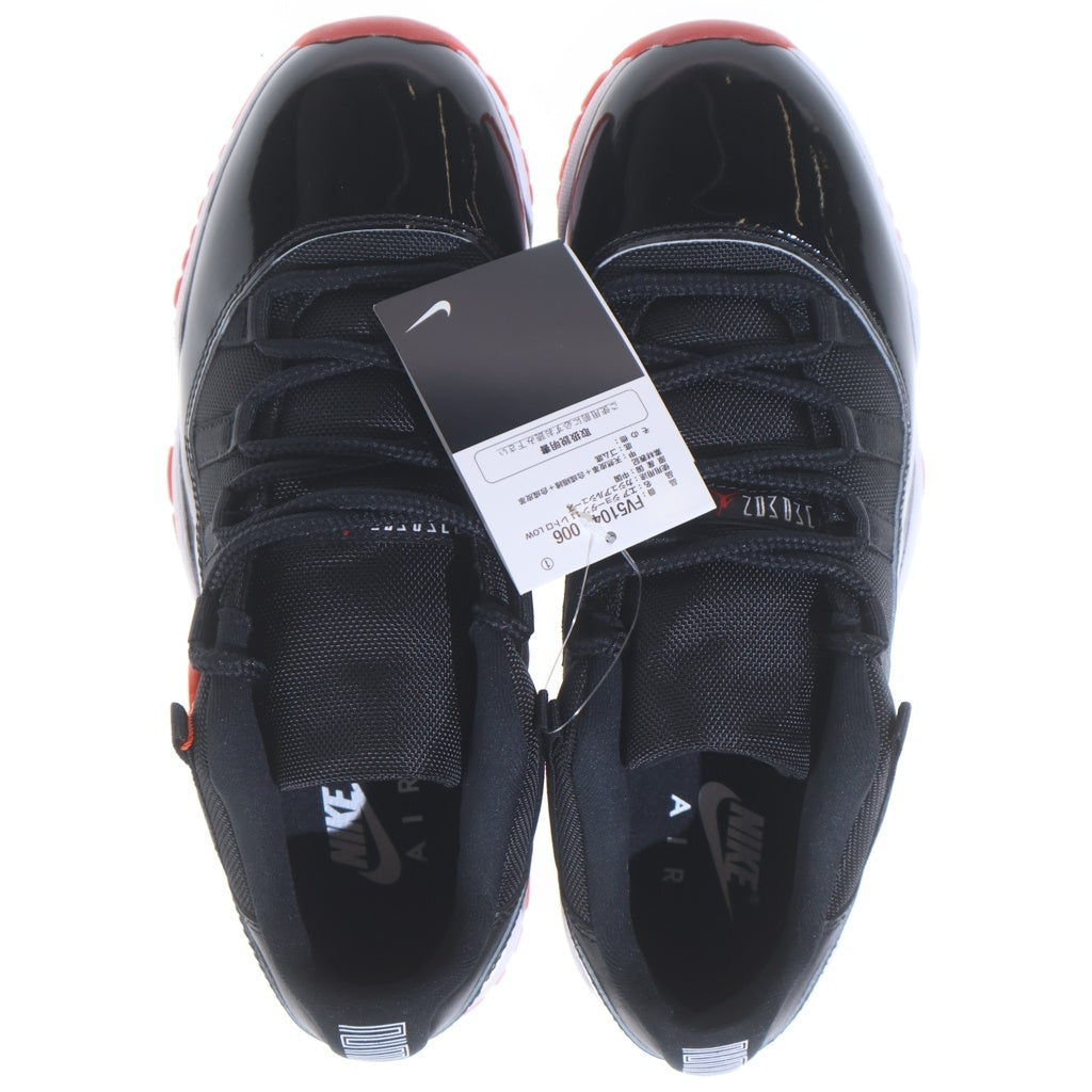 NIKE(ナイキ) AIR JORDAN 11 RETRO LOW BRED エアジョーダン11 レトロ ブレッド ローカットスニーカー US9/27cm ブラック/レッド FV5104-006