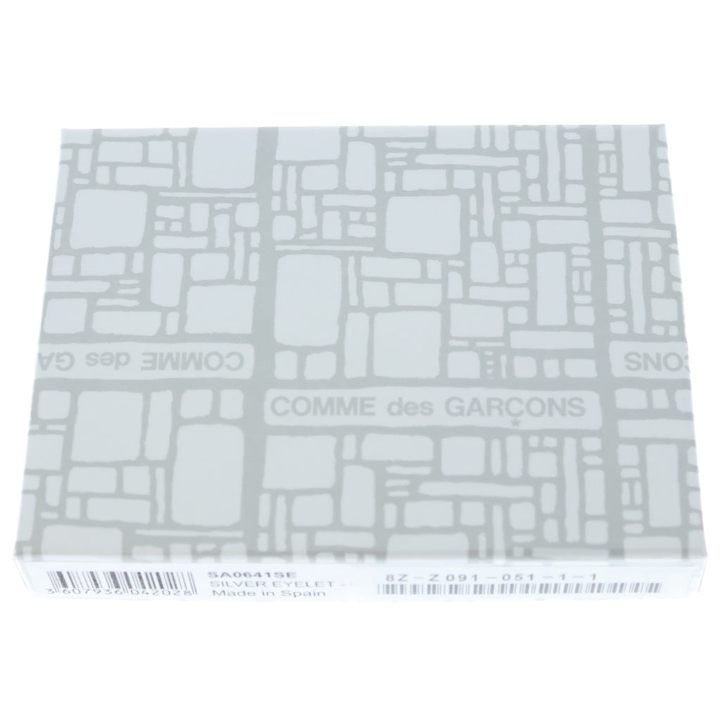 COMME des GARCONS(コムデギャルソン) SILVER EYELET シルバーアイレット Lジップウォレット 財布 ブラック SA0641SE