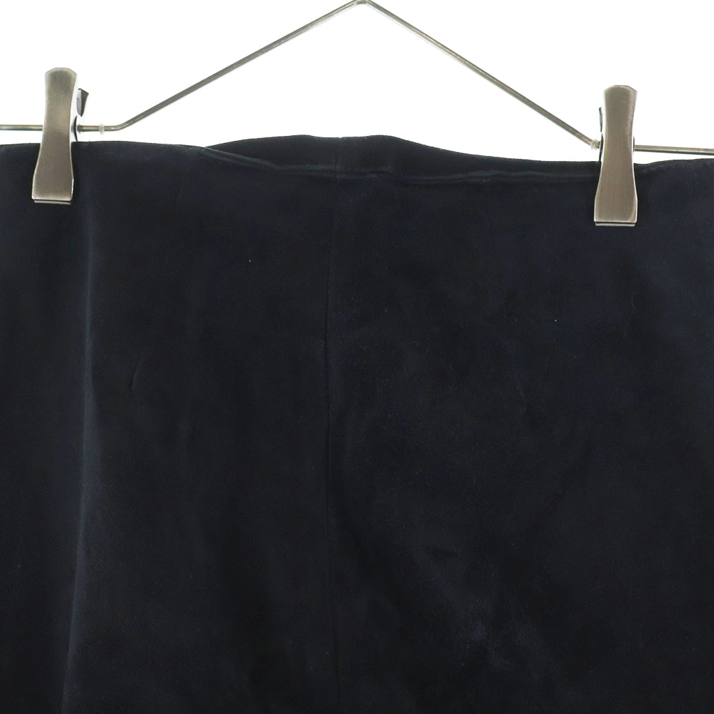 CHROME HEARTS(クロムハーツ) OLD FLEURKNEE NUBUCK IEATHER PANTS オールド フレアニー ヌバック レザーパンツ レディース ブラック