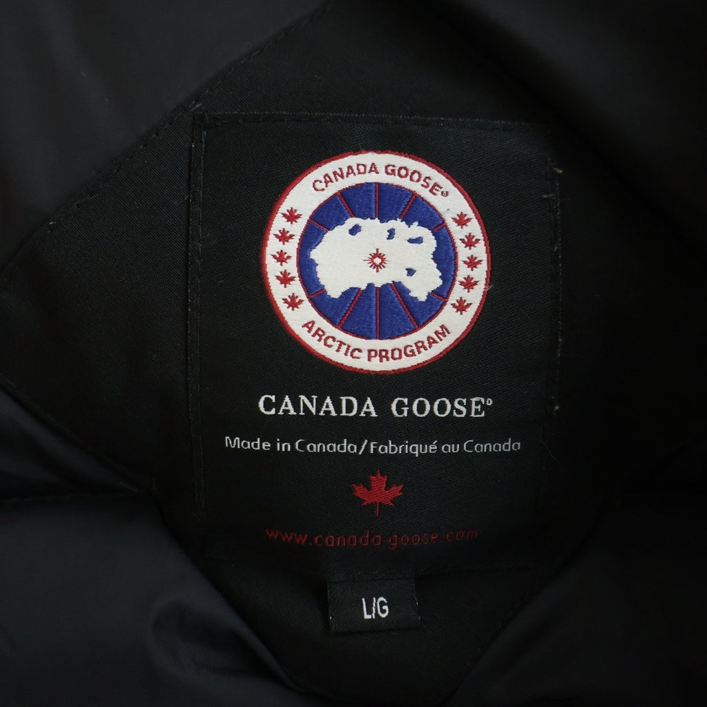 CANADA GOOSE(カナダグース) CITADEL シタデル ロゴパッチ マルチポケット フーデッドジップアップダウンジャケット 4567JM ブラック