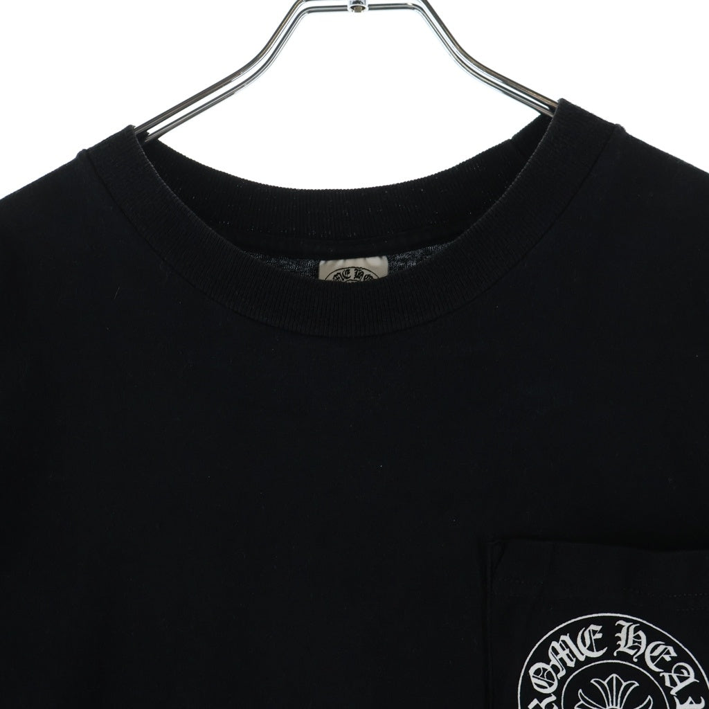 CHROME HEARTS(クロムハーツ) 台北限定 OLD Horseshoe Short Sleeved T Shirt オールド ホースシュープリント半袖Tシャツ カットソー ブラック