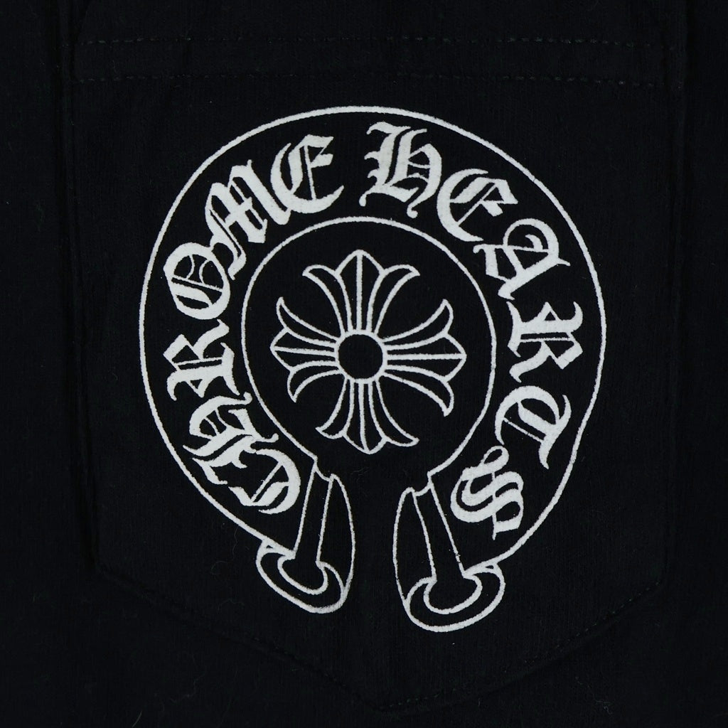CHROME HEARTS(クロムハーツ) 台北限定 OLD Horseshoe Short Sleeved T Shirt オールド ホースシュープリント半袖Tシャツ カットソー ブラック