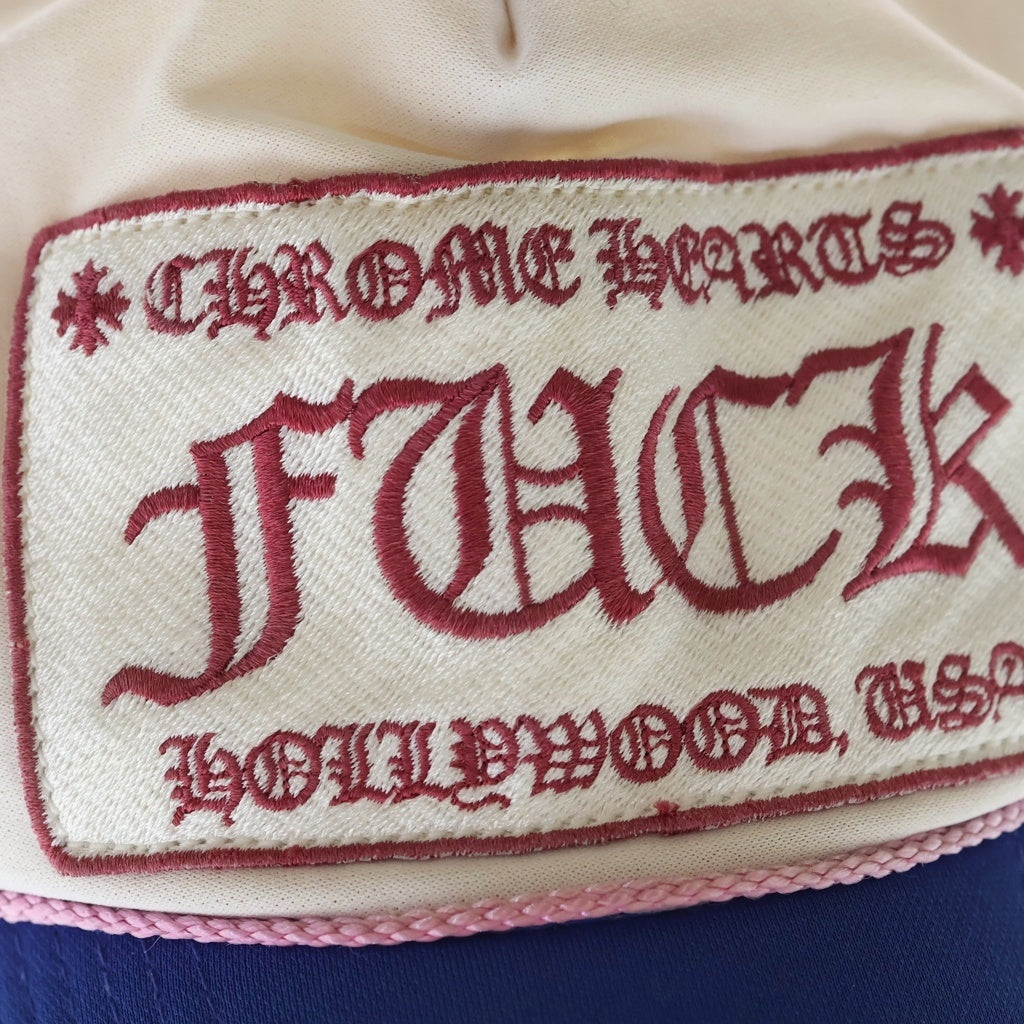 CHROME HEARTS(クロムハーツ) FUCK TRUCK ファック トラッカーキャップ 帽子 ブルー