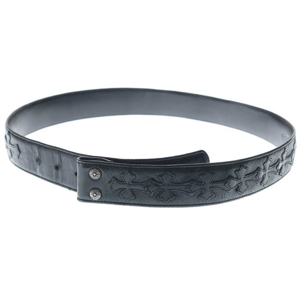 CHROME HEARTS(クロムハーツ) 1.5 STRAP CEMETERY 1.5inchセメタリークロスパッチ セメタリークロスパッチレザーベルト ブラック