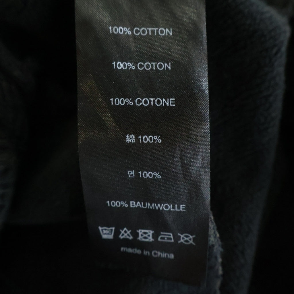 entire studios(エンタイア スタジオ) FULL SWEATPANT フルスウェットパンツ ウォッシュド ブラック ES2489 PO0209