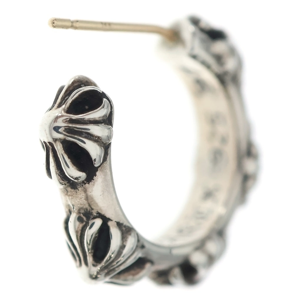 CHROME HEARTS(クロムハーツ) HOOP CROSS クロスバンド フープピアス シルバー BCA100