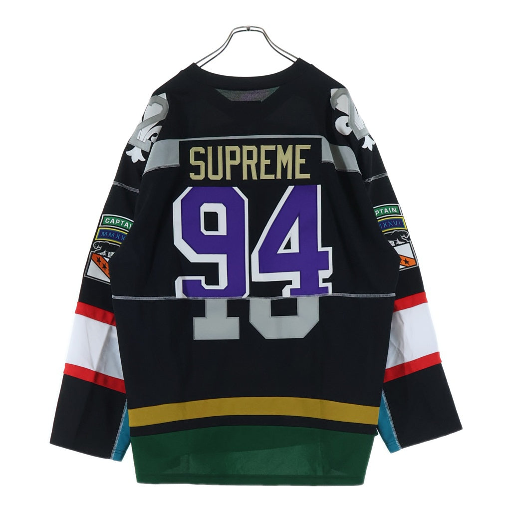 SUPREME(シュプリーム) 26SS Paneled Hockey Jersey ホッケージャージ 長袖Tシャツ カットソー ブラック