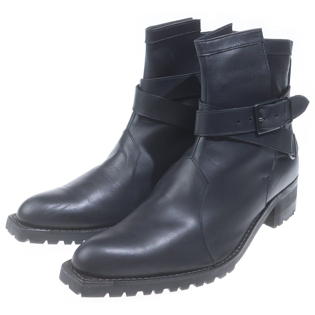 kiryuyrik(キリュウキリュウ) Cow Hide Long Jodhpur Boots ロングジョッパーブーツ アンクルブーツ ブラック