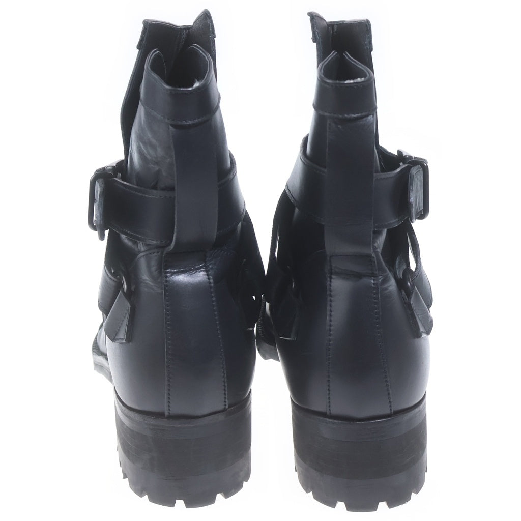 kiryuyrik(キリュウキリュウ) Cow Hide Long Jodhpur Boots ロングジョッパーブーツ アンクルブーツ ブラック