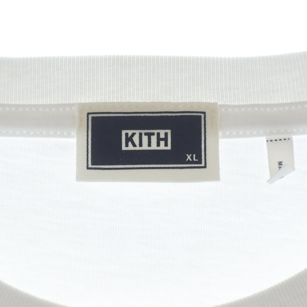 KITH(キス) CANVAS TILE キャンバス タイルロゴデザイン クルーネック カットソー 半袖Tシャツ ホワイト KH03112-101