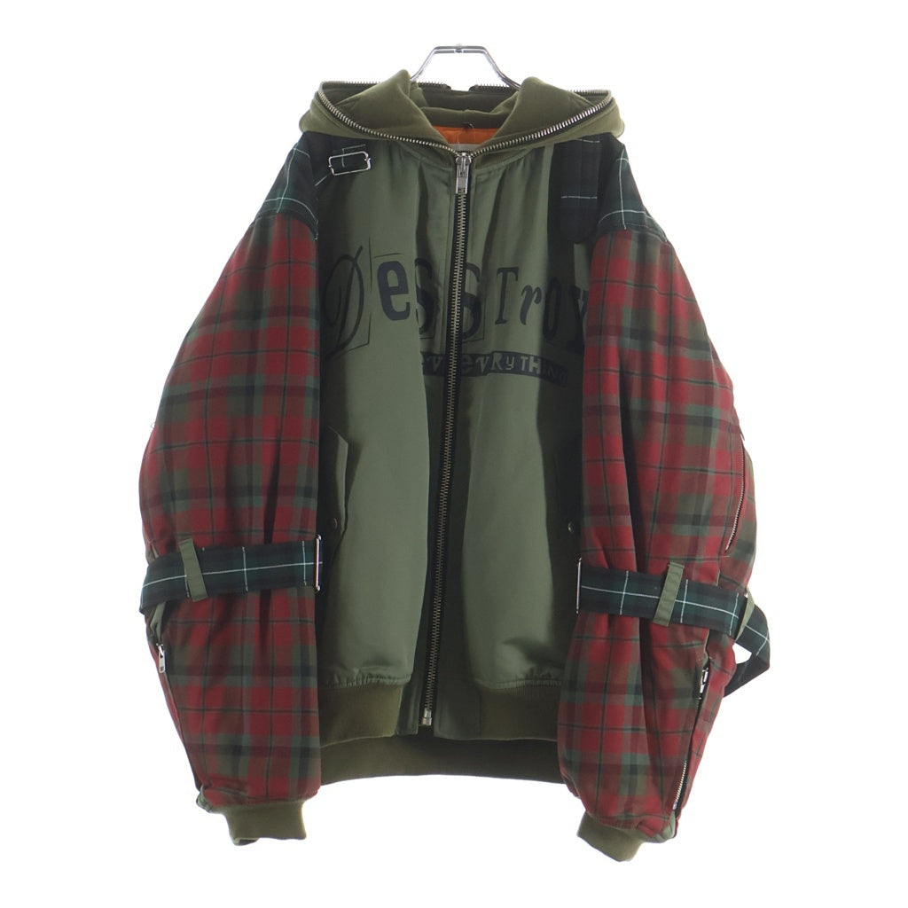 KIDILL(キディル) 24AW BONDAGE MA-1 JACKET ボンデージエムエーワンジャケット ミリタリージャケット ブルゾン カーキ KL860