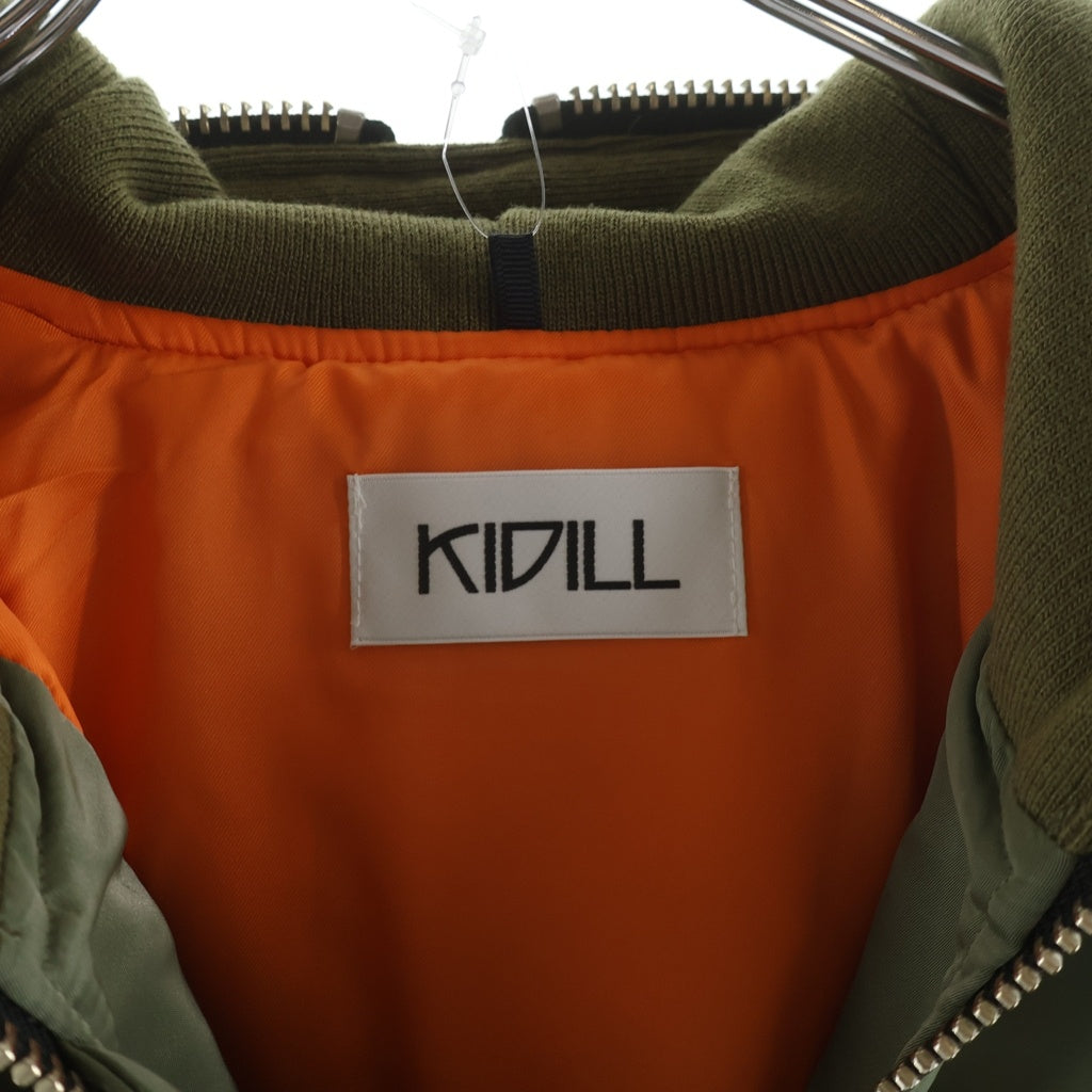 KIDILL(キディル) 24AW BONDAGE MA-1 JACKET ボンデージエムエーワンジャケット ミリタリージャケット ブルゾン カーキ KL860