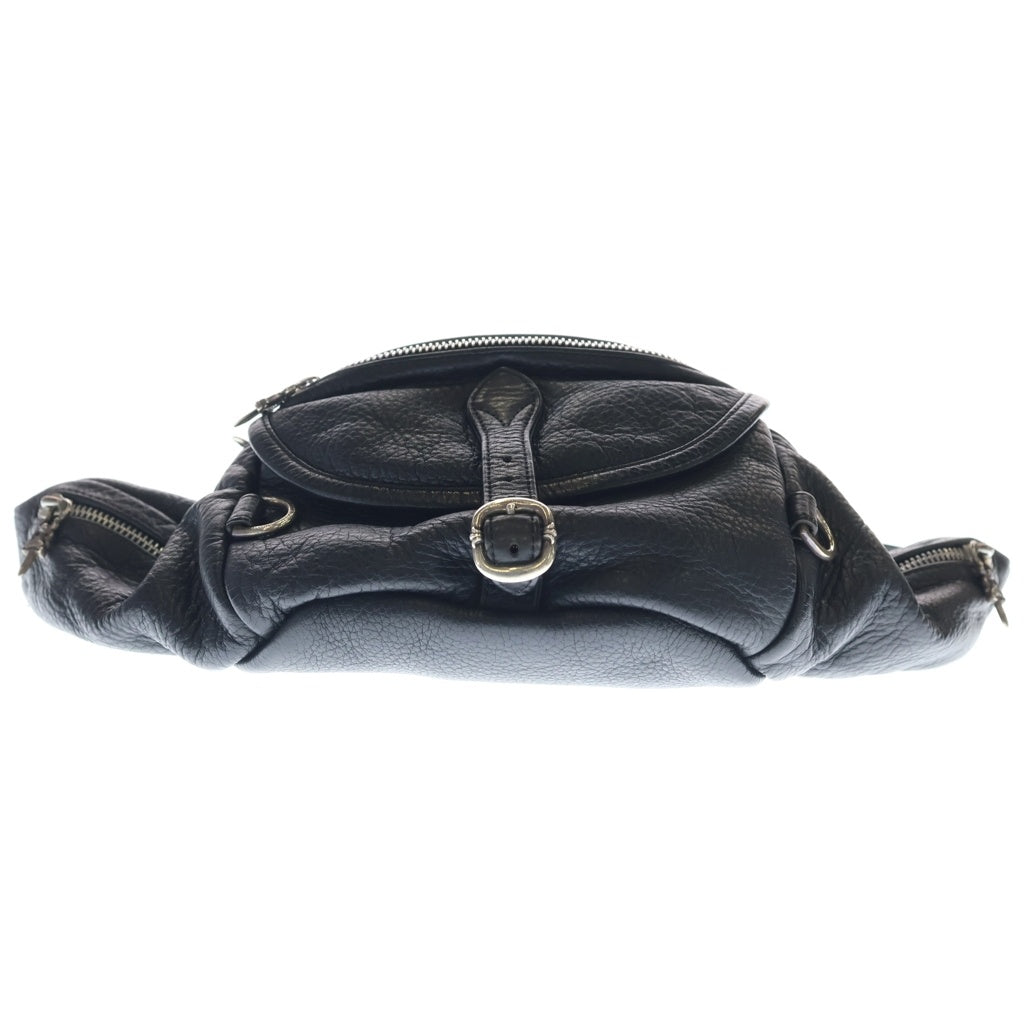 CHROME HEARTS(クロムハーツ) #1 SNAT PACK スナットパック ダガージップ ガンスリンガーベルト レザーウエストバッグ ブラック
