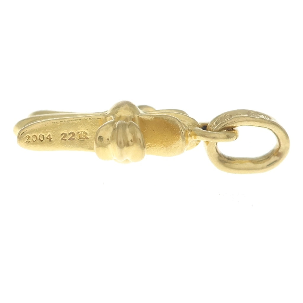 CHROME HEARTS(クロムハーツ) 22K CRS BBYFAT ベイビーファットクロス ペンダントトップ ゴールドBCA037