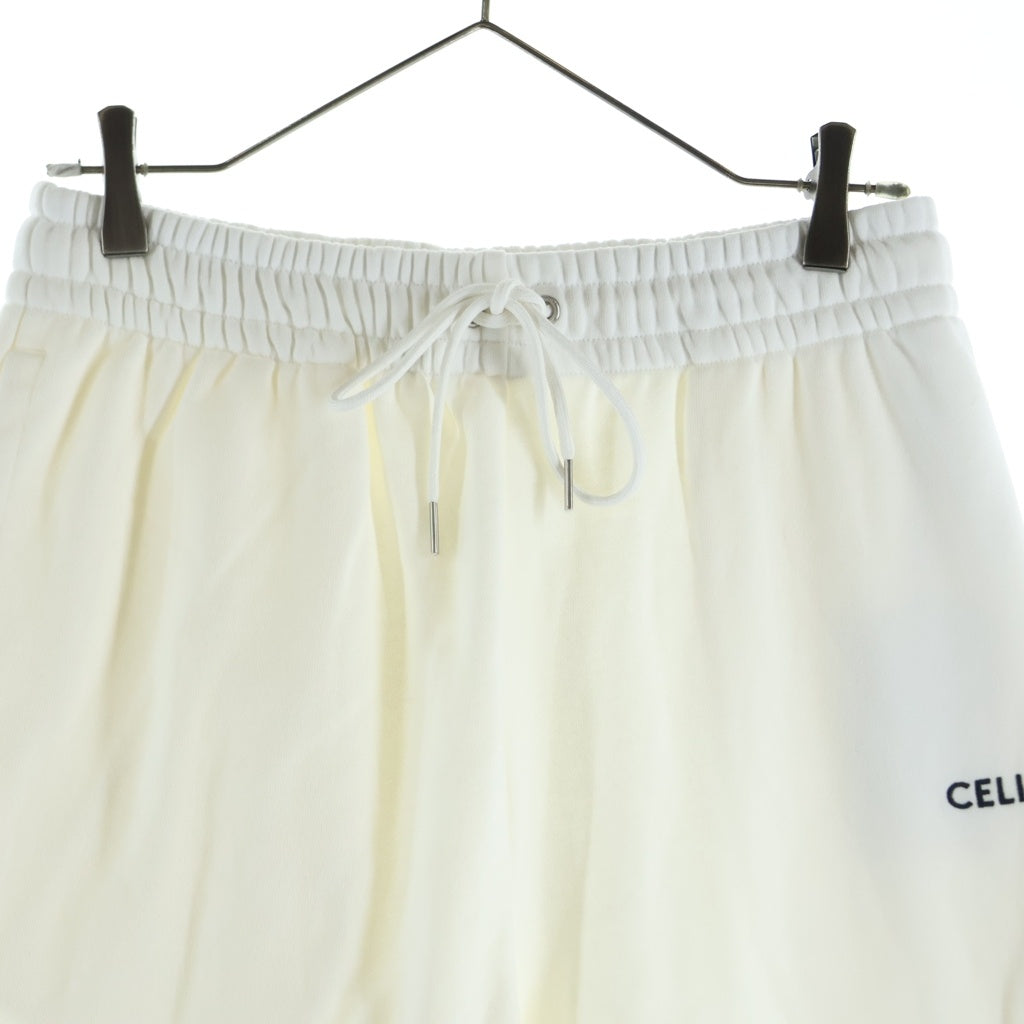 CELINE(セリーヌ) エンブロイダリーデザイン ドローストリング スウェット ジョガーパンツ ホワイト 2Z062052H
