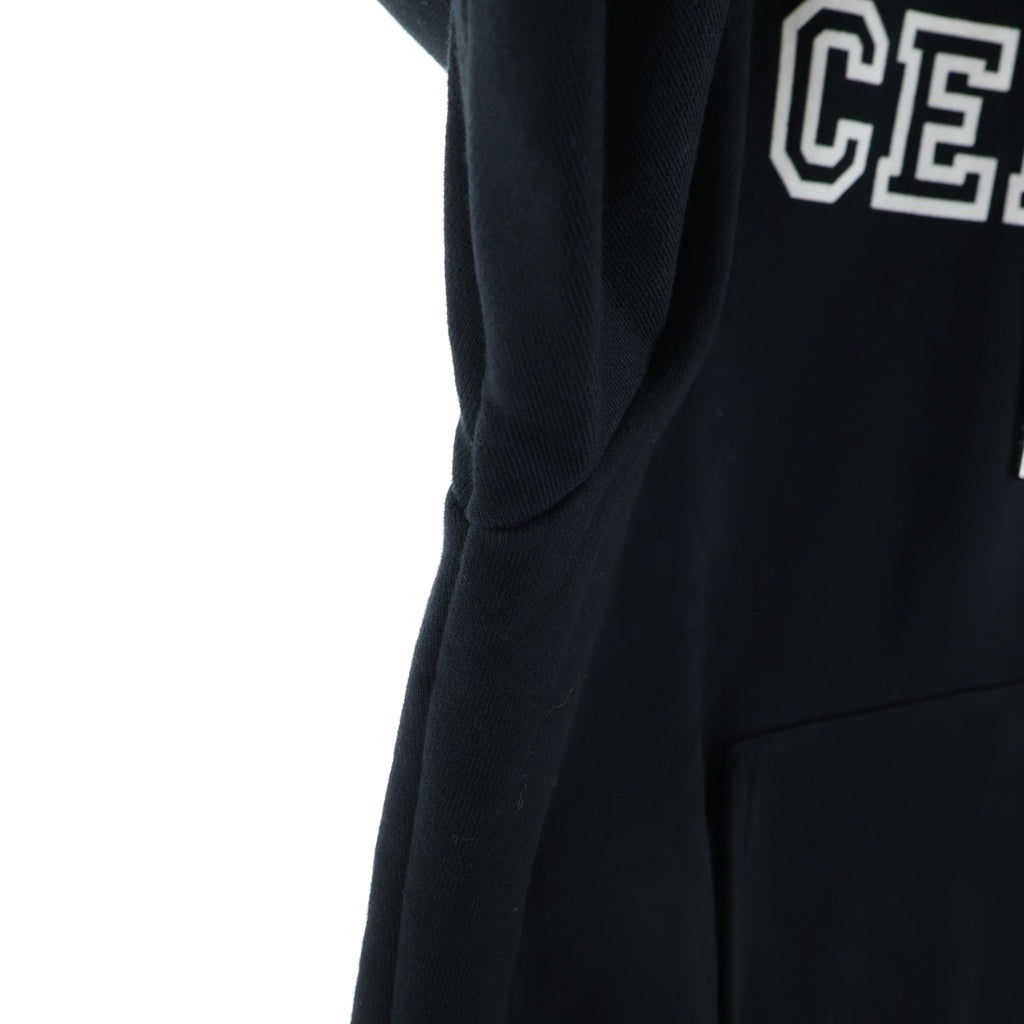 CELINE セリーヌ OVERSIZED HOODIE オーバーサイズ ロゴデザイン フーデッド スウェット パーカー ブラック RY07W670Q.38AW CELINE(セリーヌ) OVERSIZED HOODIE オーバーサイズ ロゴデザイン