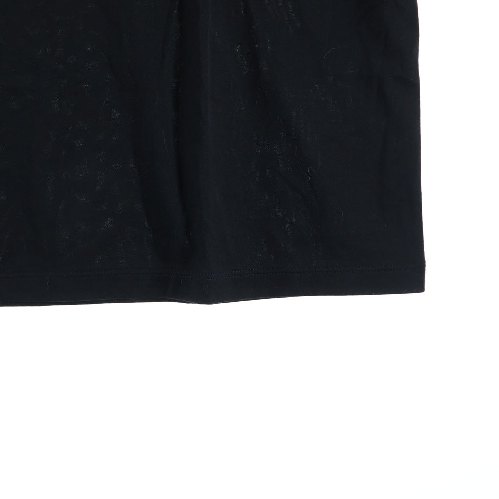 CELINE(セリーヌ) 22AW FRINGE OVERSIZED LOGO PRINT T-SHIRT フリンジ オーバーサイズ ロゴプリント クルーネック カットソー 半袖Tシャツ ブラック/ホワイト 2X29C671Q