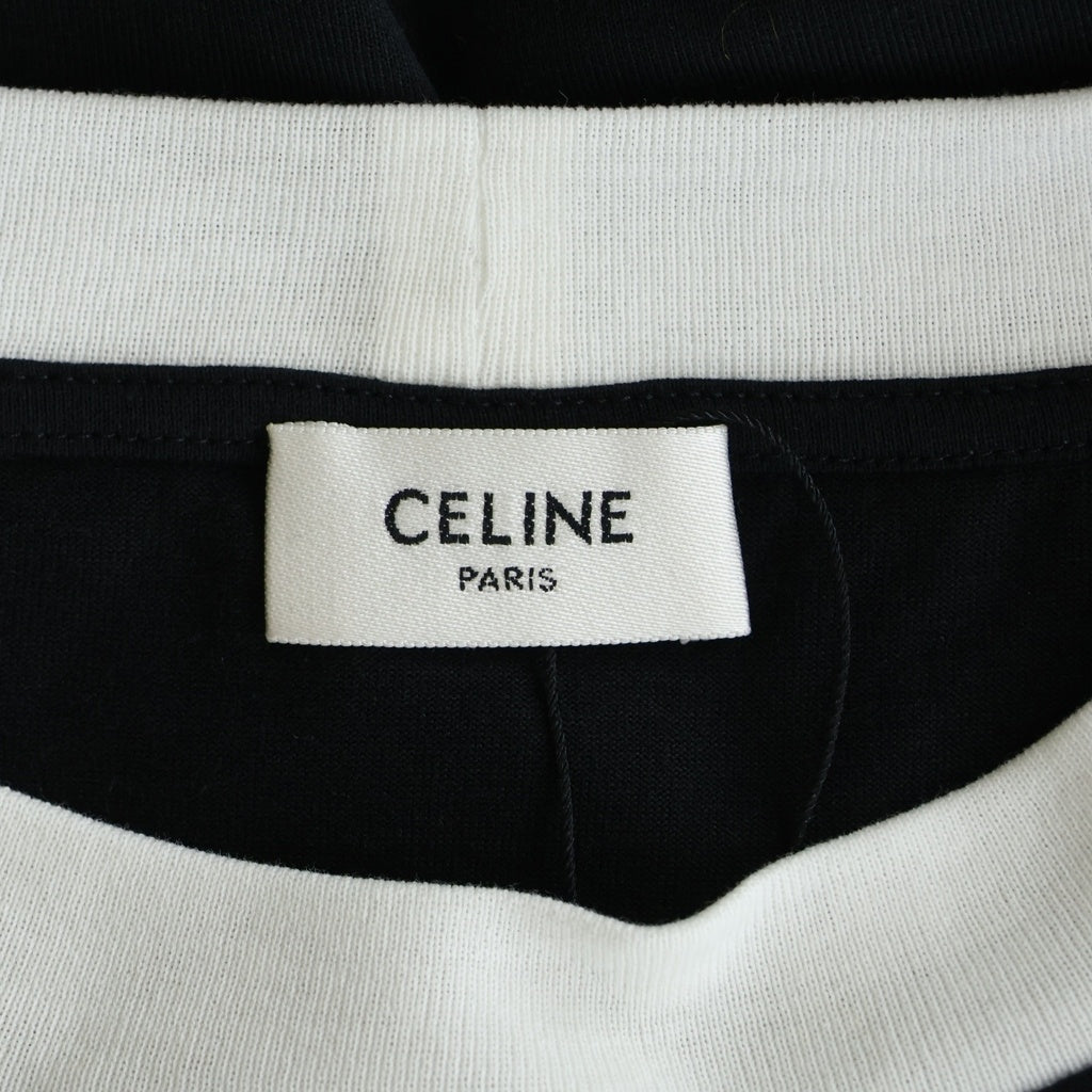 CELINE(セリーヌ) 22AW FRINGE OVERSIZED LOGO PRINT T-SHIRT フリンジ
