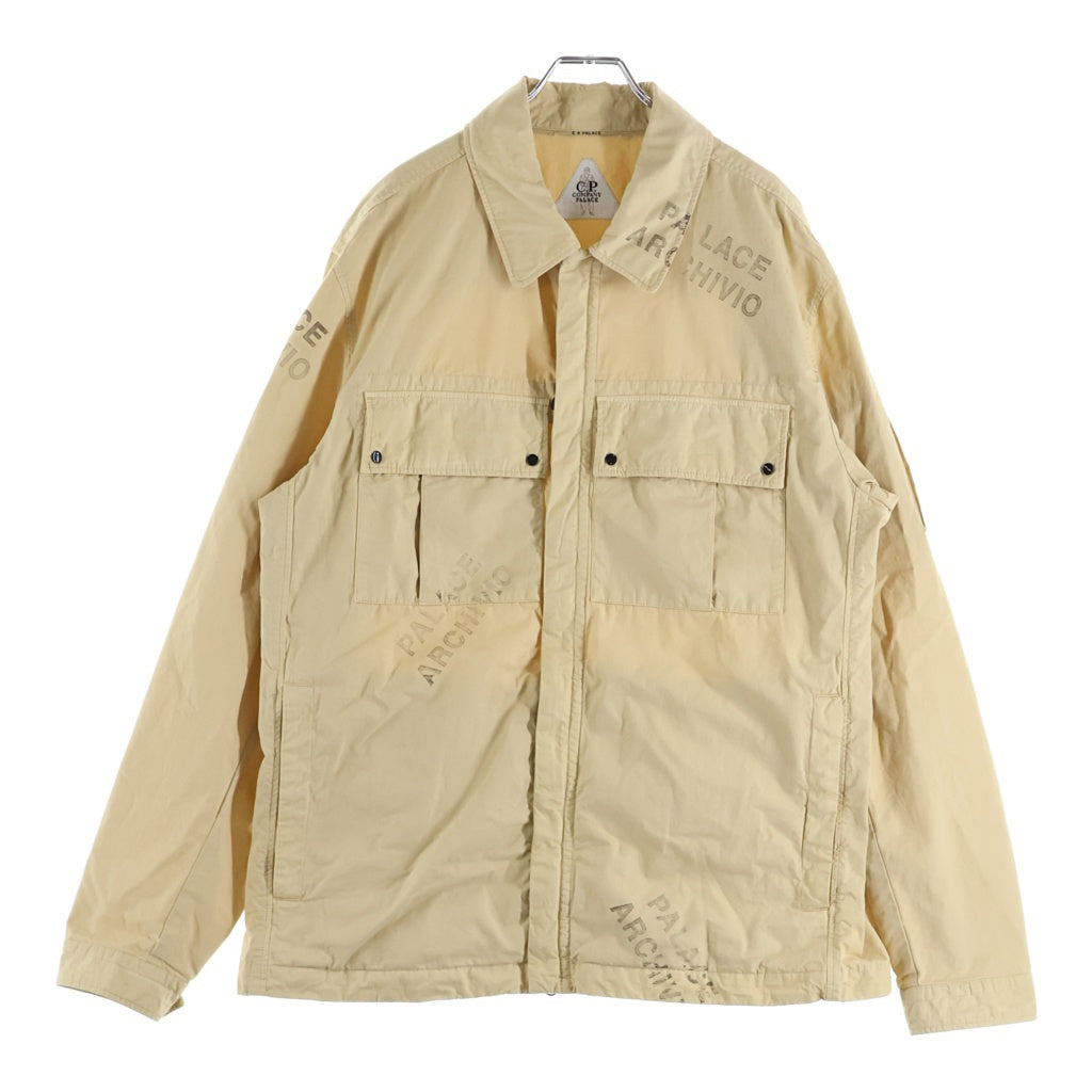 Palace Skateboards(パレススケートボーズ) 23AW ×C.P. COMPANY Washed Cotton Shirt Jacket シーピーカンパニー ウォッシュド コットン 長袖シャツ ベージュ 14SMOS003A