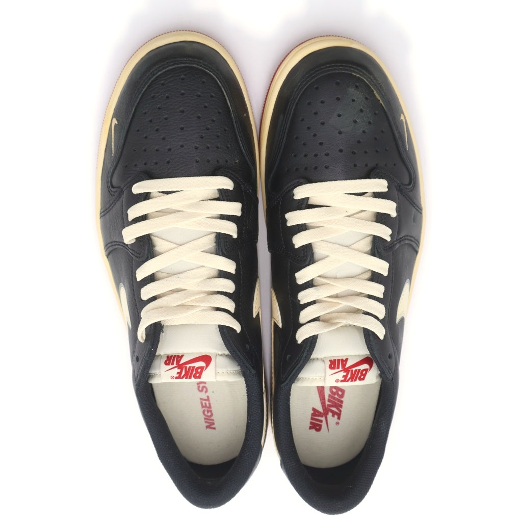 NIKE(ナイキ) ×Nigel Sylvester AIR JORDAN 1 RETRO LOW OG IB8958-001 ナイジェルシルベスター エアジョーダン1 ローカットスニーカー ブラック US11/29.0cm