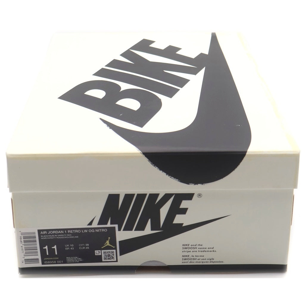 NIKE(ナイキ) ×Nigel Sylvester AIR JORDAN 1 RETRO LOW OG IB8958-001 ナイジェルシルベスター エアジョーダン1 ローカットスニーカー ブラック US11/29.0cm