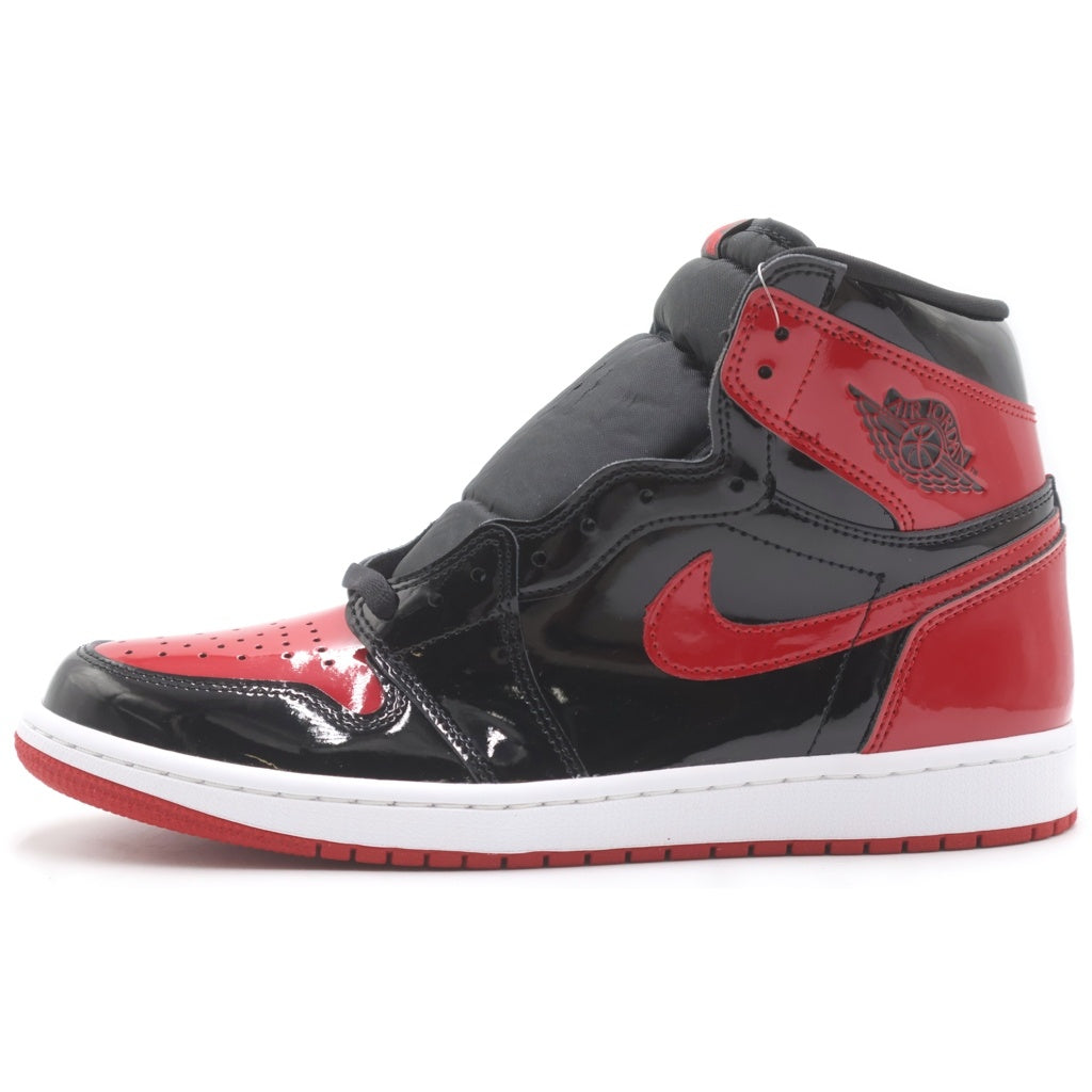 NIKE(ナイキ) AIR JORDAN 1 RETRO HIGH OG BRED PATENT エアジョーダン1 レトロ ブレッド パテント ハイカットスニーカー レッド/ブラック US10.5/28.5cm 555088-063