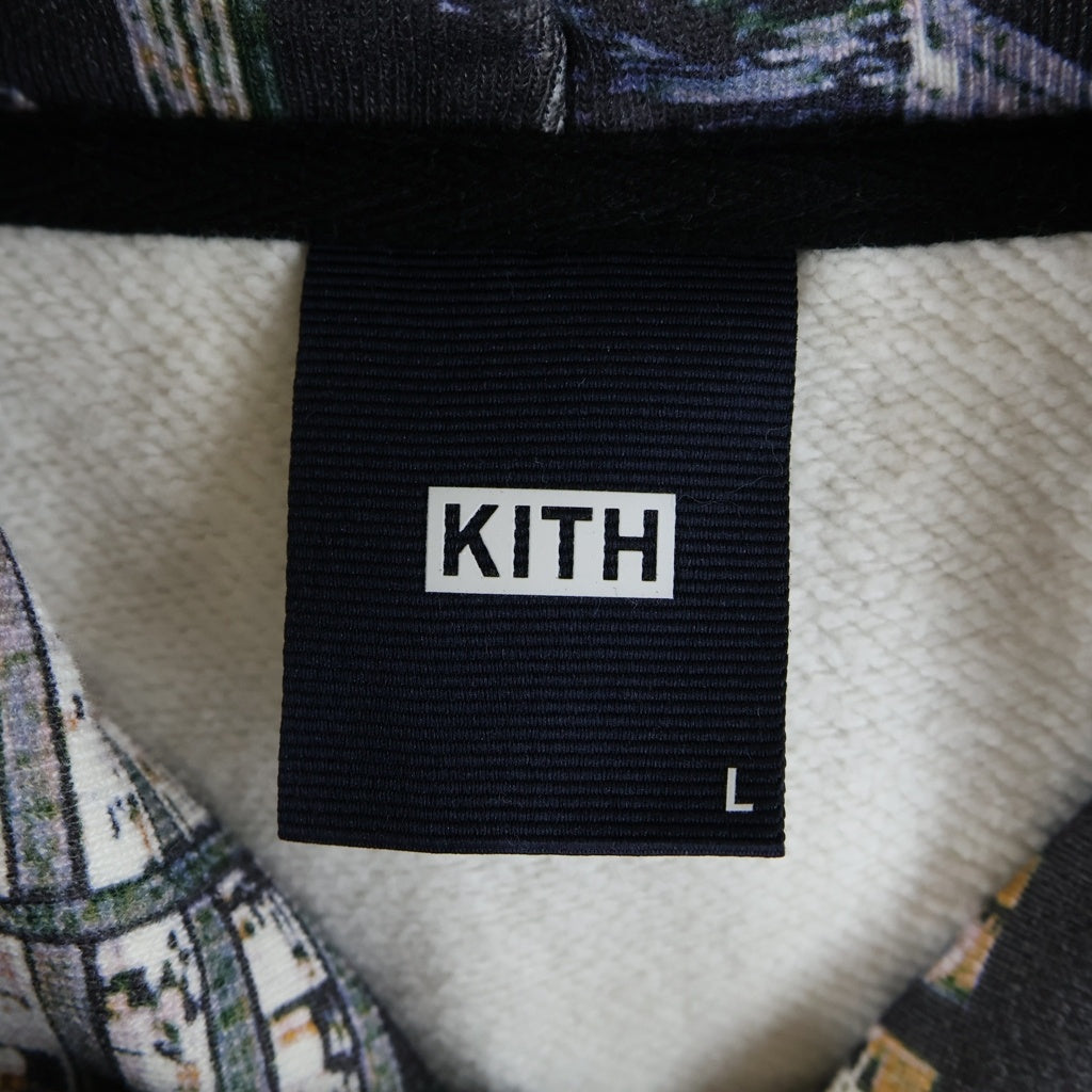 KITH(キス) GOTHAM HOODIE ゴッサム ロゴデザイン フーデッド スウェット パーカー マルチ