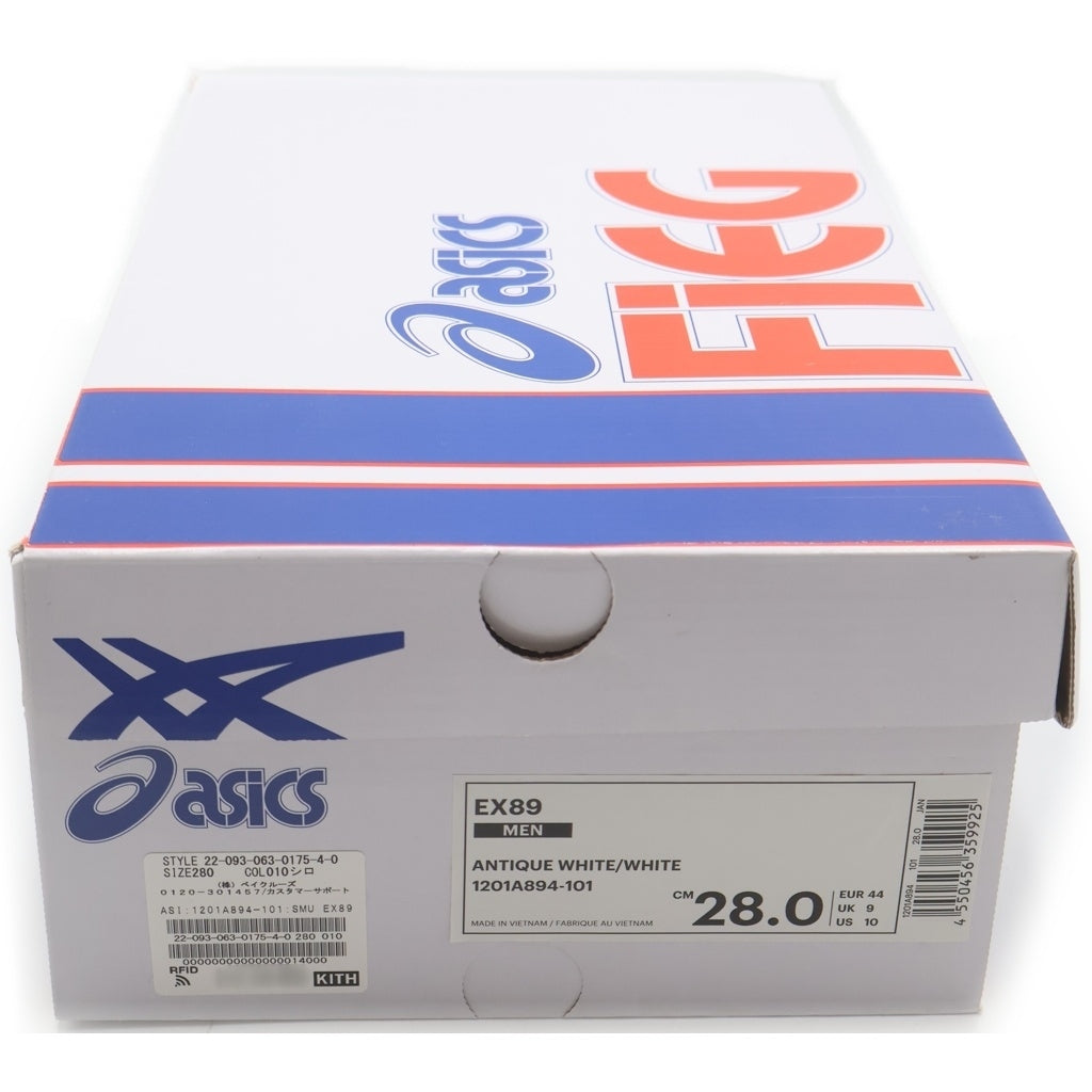 ASICS(アシックス) ×KITH EX-89 キス スエード ローカットスニーカー オフホワイト US10/28cm 1201A894-101
