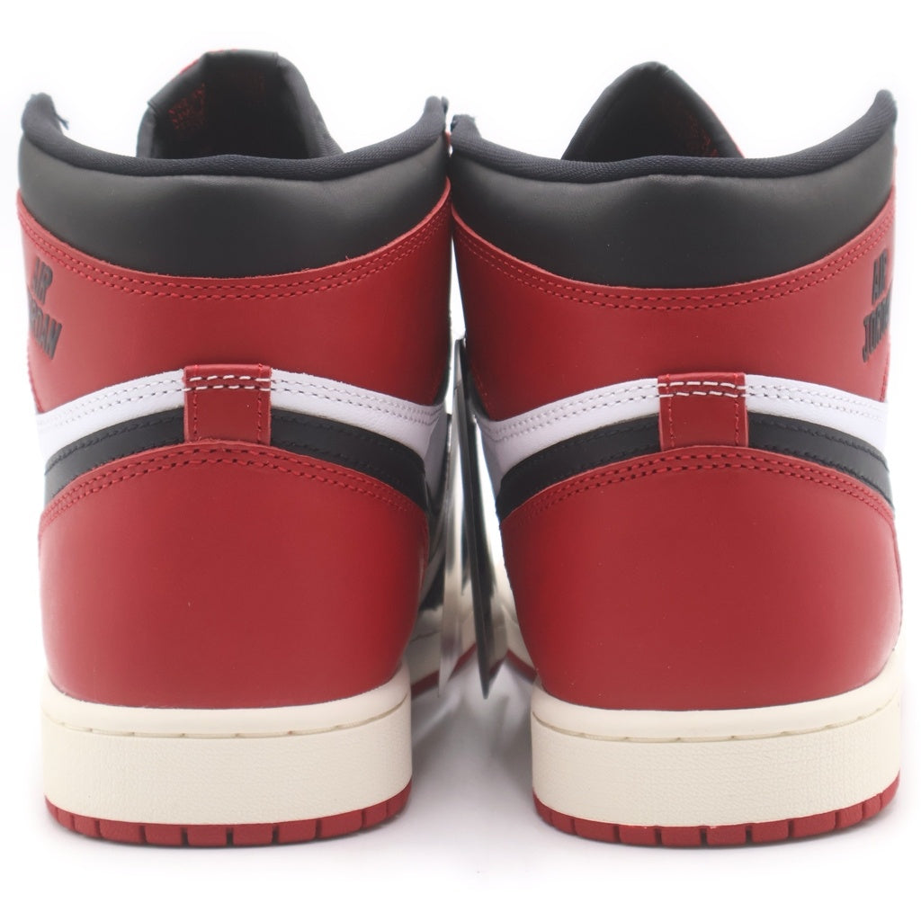 NIKE(ナイキ) AIR JORDAN 1 RETRO HIGH OG BLACK TOE REIMAGINED エアジョーダン1 ブラックトゥ つま黒 リイマジンド ハイカットスニーカー US10/28cm DZ5485-106