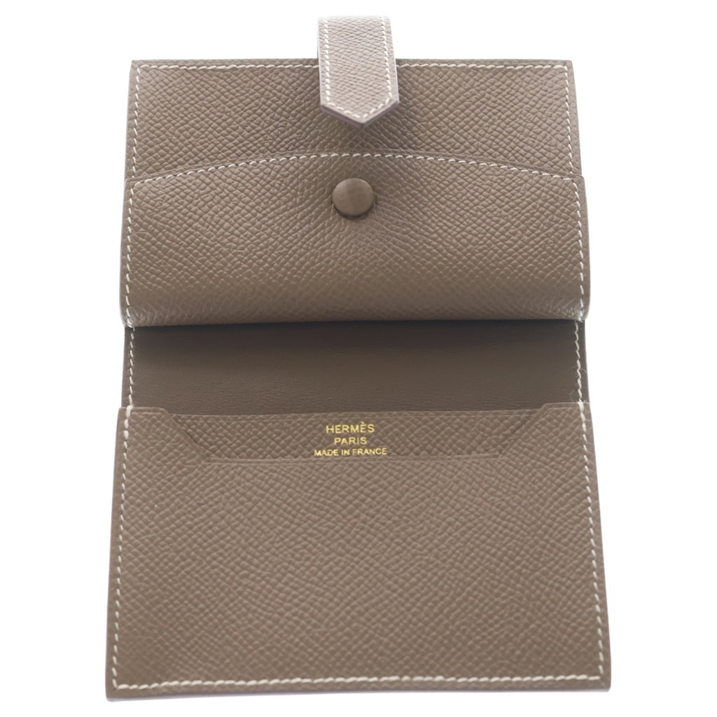HERMES(エルメス) BEARN MINI W刻印 ベアンミニ コンビネ エトゥープ