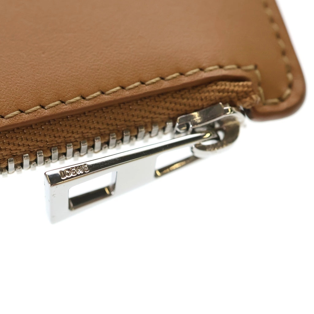 LOEWE(ロエベ) Coin Card Holder Satin Calf コインカードホルダー サテンカーフ ブラウン C565Z40X05