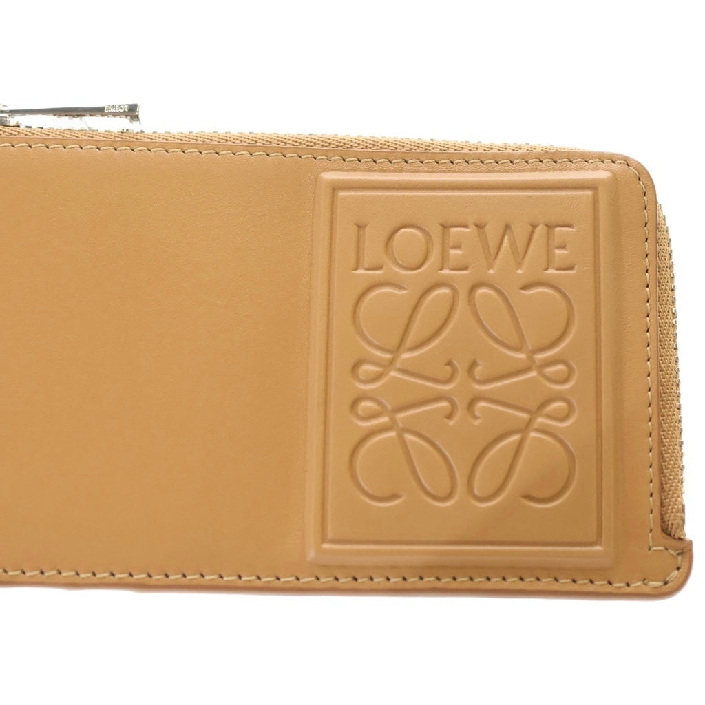 LOEWE(ロエベ) Coin Card Holder Satin Calf コインカードホルダー サテンカーフ ブラウン C565Z40X05
