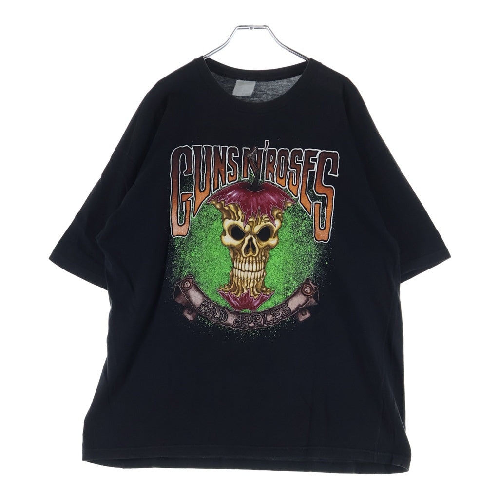 VINTAGE(ヴィンテージ) Guns N' Roses BAD APPELES ガンズアンドローゼス バッドアップル 両面プリント半袖Tシャツ カットソー ブラック