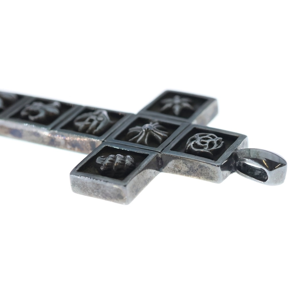 CHROME HEARTS(クロムハーツ) FRMD CRS マルチフレームドクロス ペンダント シルバーネックレストップ