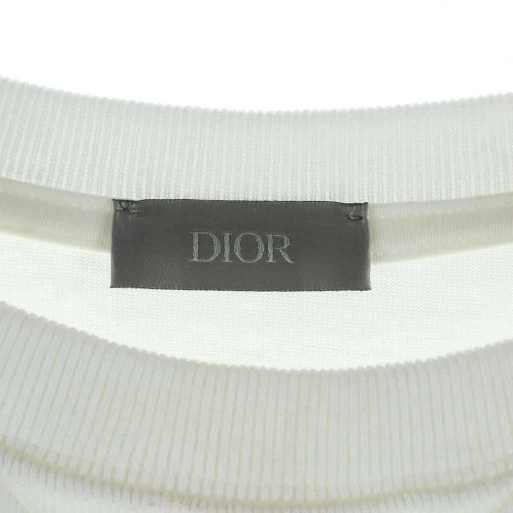 DIOR(ディオール) 22AW×Travis Scott Cactus Jack トラビススコット カクタスジャック 刺繍デザイン 半袖Tシャツ カットソー ホワイト 283J685B0554