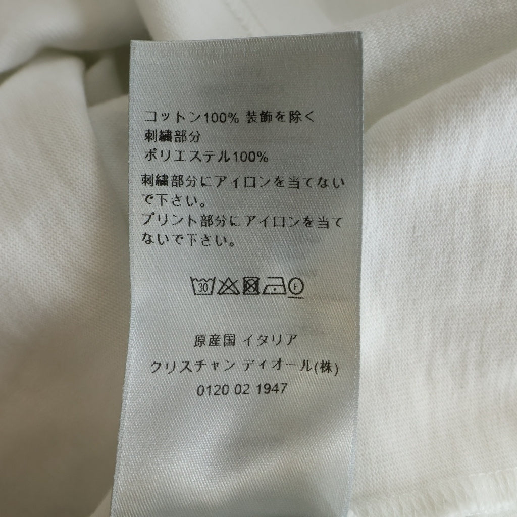 DIOR(ディオール) 22AW×Travis Scott Cactus Jack トラビススコット カクタスジャック 刺繍デザイン 半袖Tシャツ カットソー ホワイト 283J685B0554