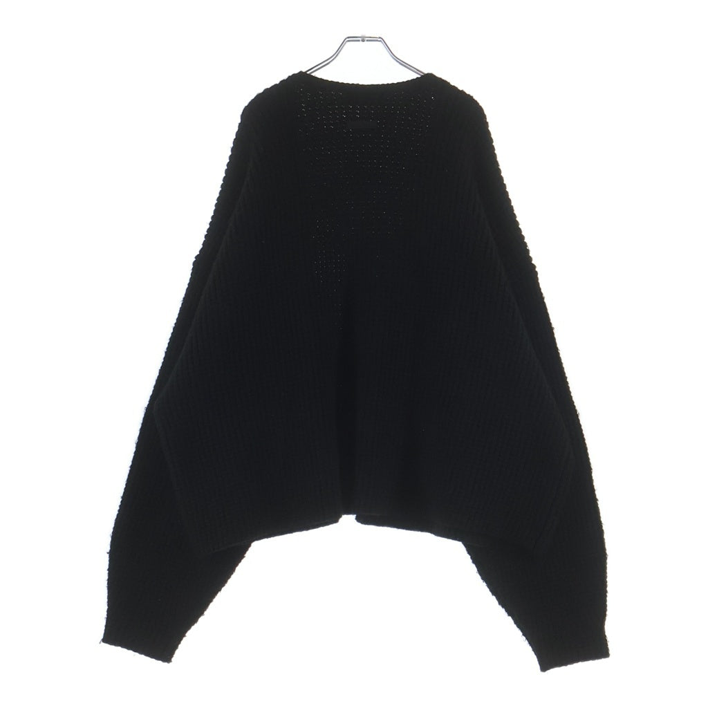 FEAR OF GOD ESSENTIALS(フィアオブゴッド エッセンシャルズ) Heavy Waffle Cardigan ヘビーワッフル カーディガン ニット ブラック