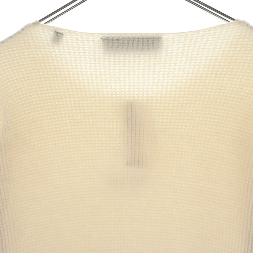 FEAR OF GOD ESSENTIALS(フィアオブゴッド エッセンシャルズ) ヘンリーネック ワッフル 長袖Tシャツ カットソー アイボリー