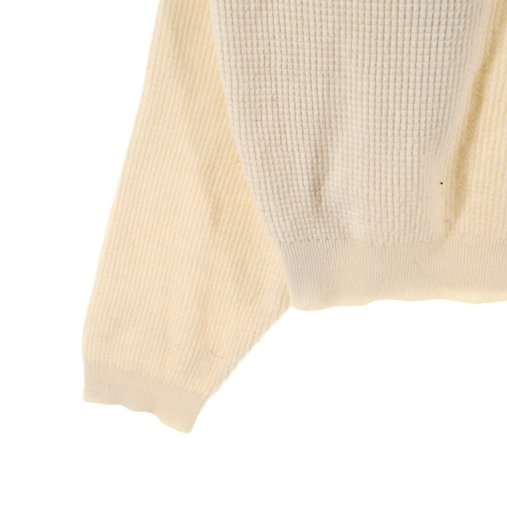 FEAR OF GOD ESSENTIALS(フィアオブゴッド エッセンシャルズ) ヘンリーネック ワッフル 長袖Tシャツ カットソー アイボリー