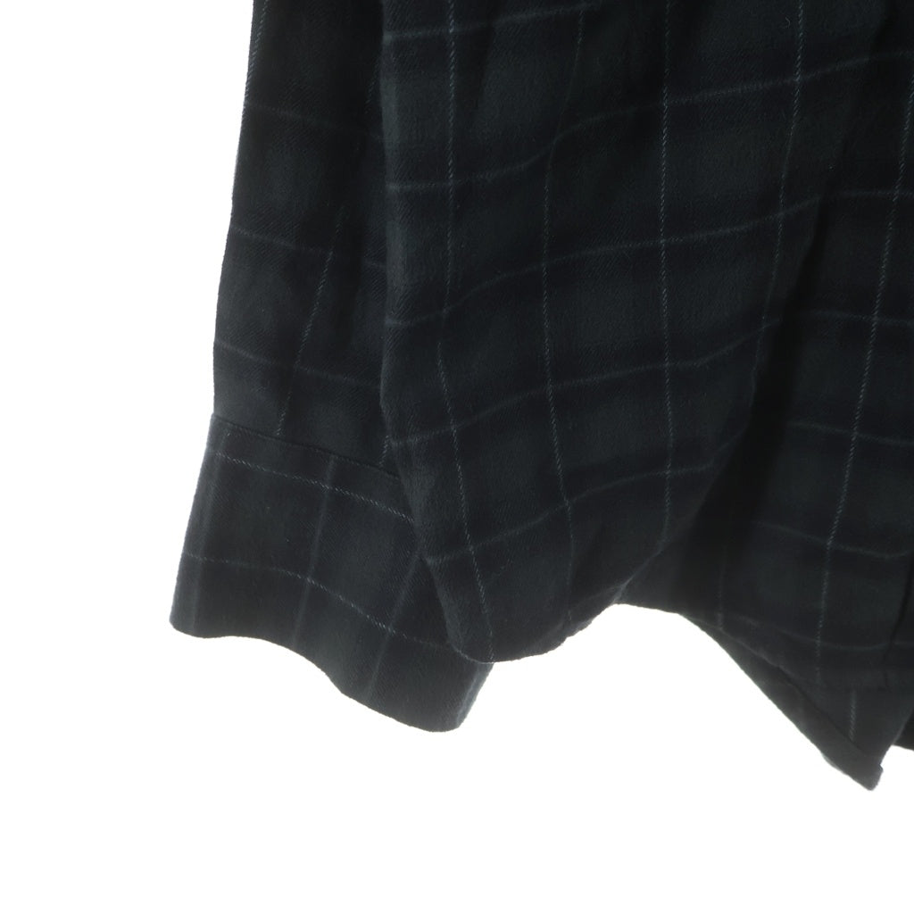 DIESEL(ディーゼル) バックロゴデザイン チェック柄 フーデッド 長袖シャツ ブラック A16214