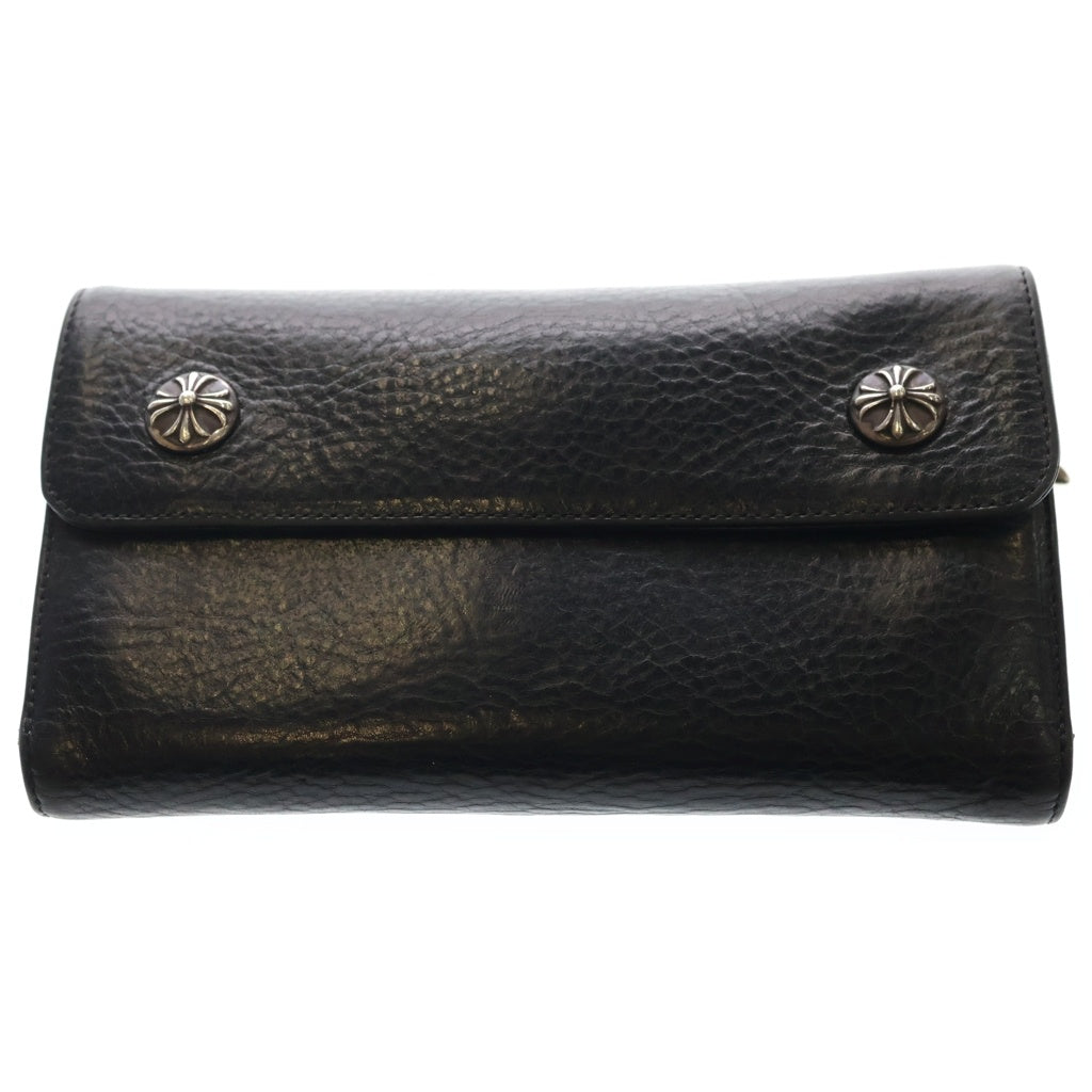 CHROME HEARTS(クロムハーツ) WAVE ウェーブ レザーウォレット 財布 ブラック