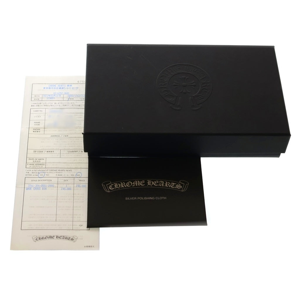 CHROME HEARTS(クロムハーツ) WAVE ウェーブ レザーウォレット 財布 ブラック