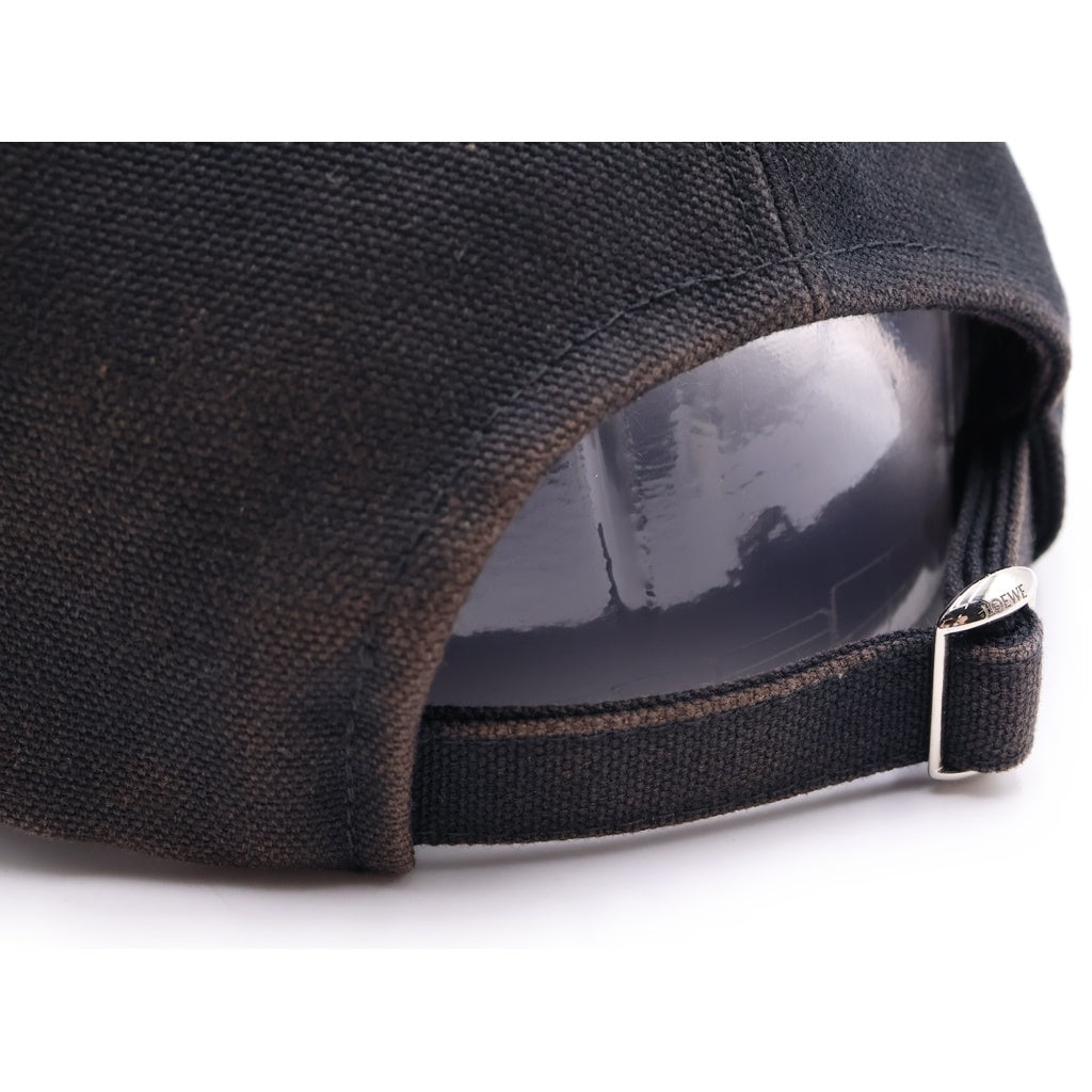 LOEWE(ロエベ) アナグラムロゴパッチ キャップ 帽子 ブラック K820AA2X01