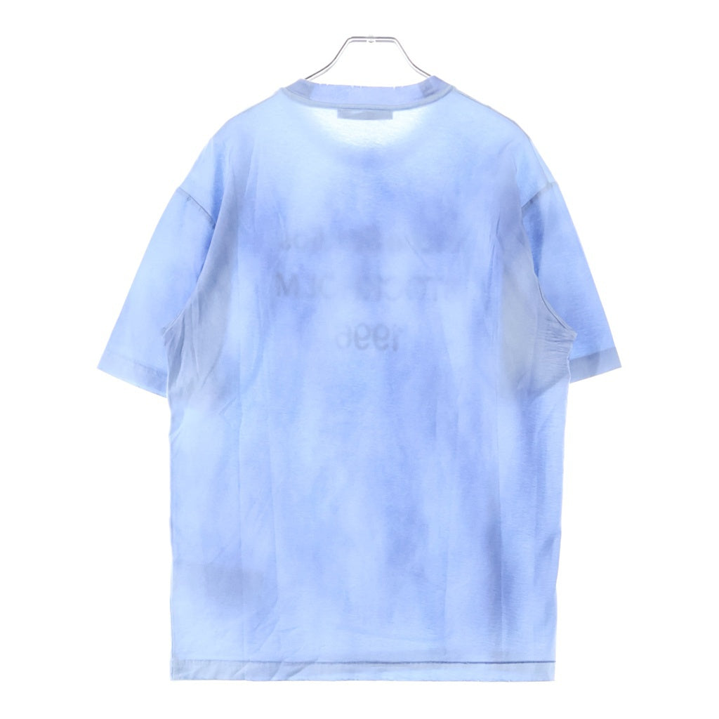 Acne Studios(アクネ ストゥディオズ) 1996 フロントロゴプリント 半袖Tシャツ カットソー ブルー FN-UX-TSHI000013